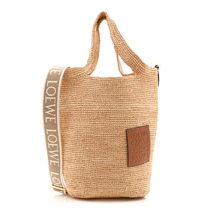 Loewe Raffia Mini Slit Tote Bag Natural Tan 1 of 10