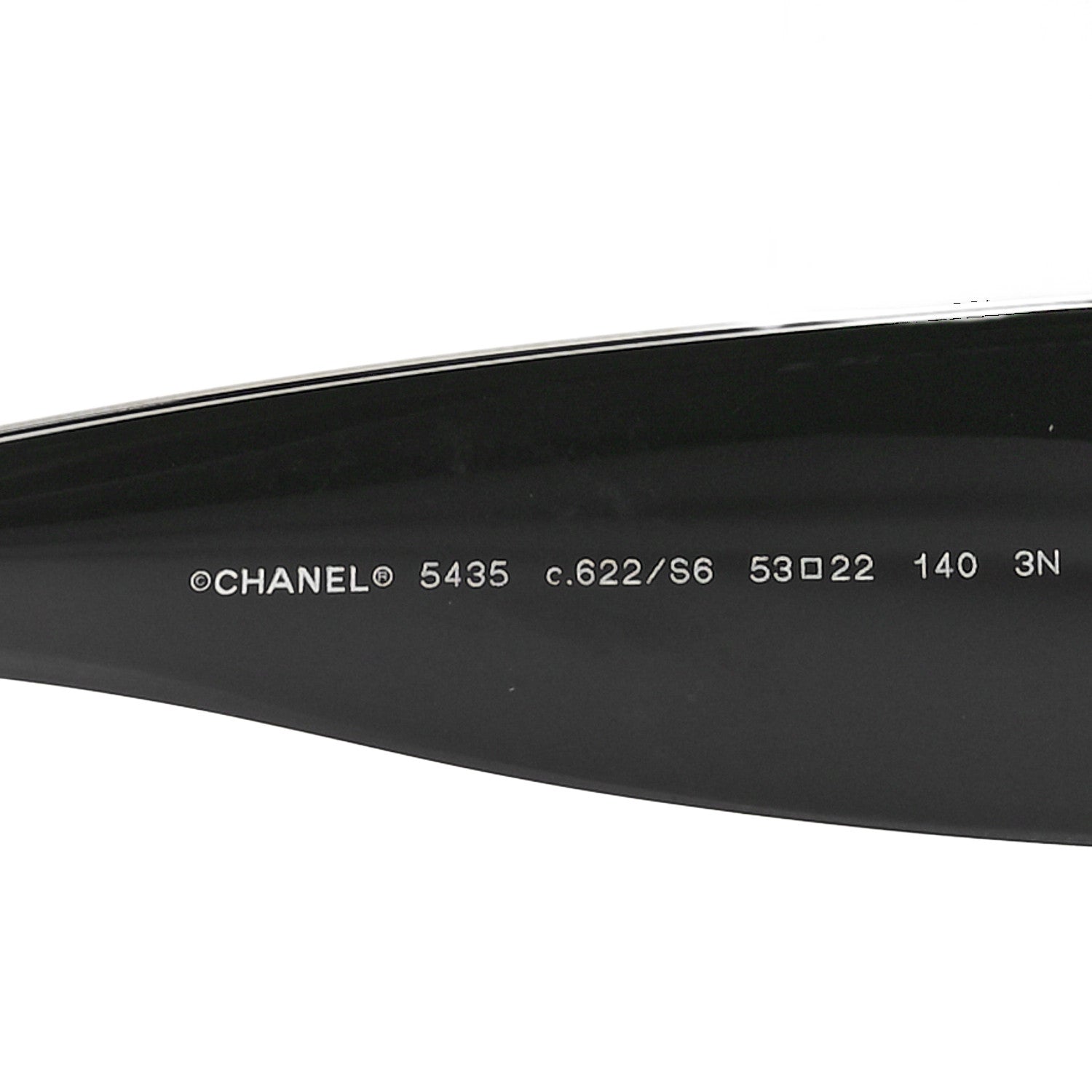 Chanel Acetate Rectangle Sunglasses 5435 Black 5 of 7