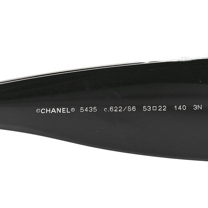 Chanel Acetate Rectangle Sunglasses 5435 Black 5 of 7