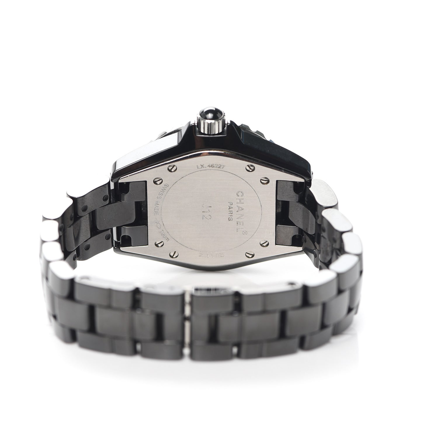 Stainless Steel Ceramic Ruby 33mm J12 Quartz Watch Black