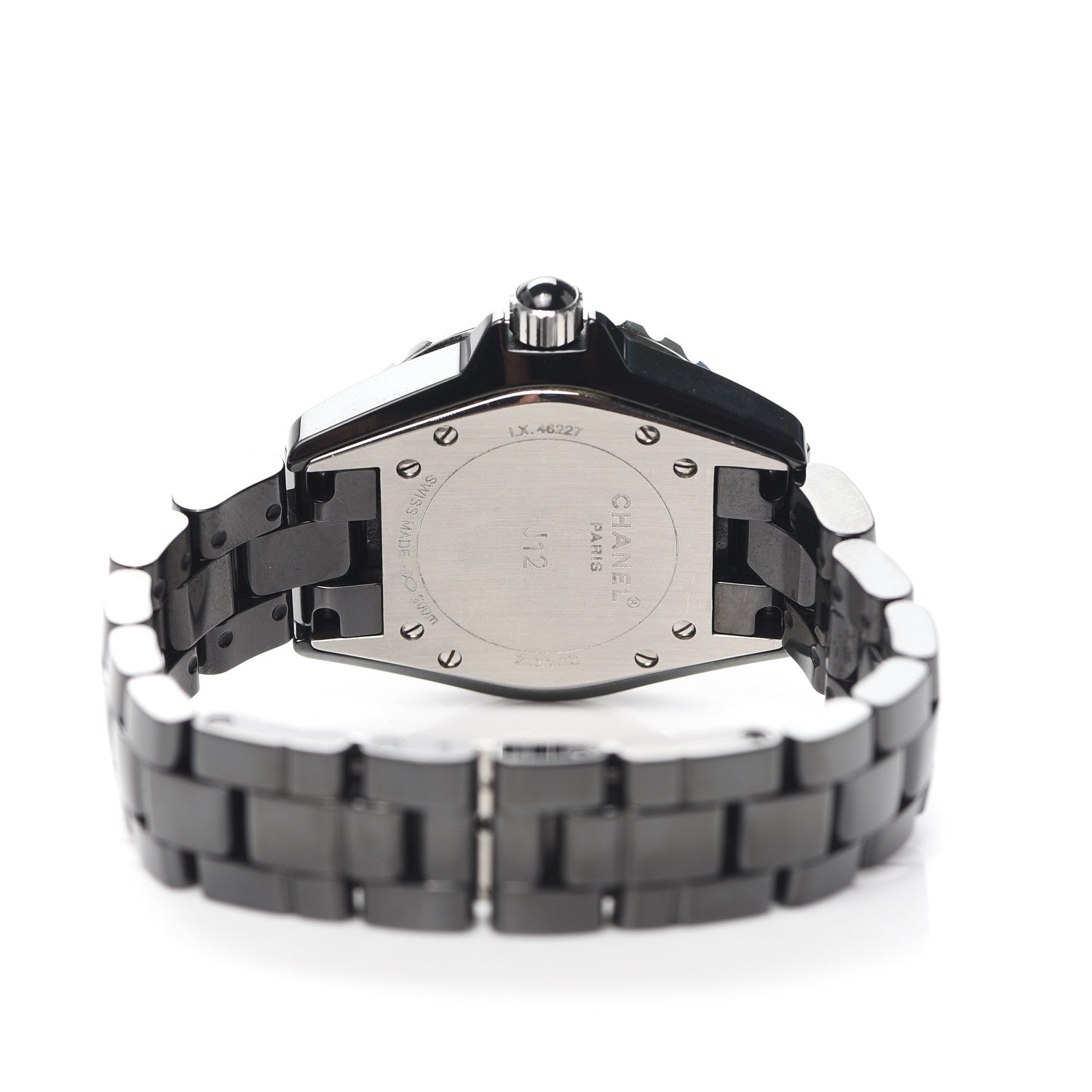 Chanel Stainless Steel Ceramic Ruby 33mm J12 Quartz Watch Black 4 of 6