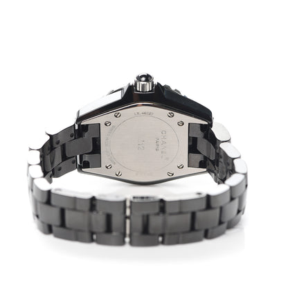 Chanel Stainless Steel Ceramic Ruby 33mm J12 Quartz Watch Black 4 of 6