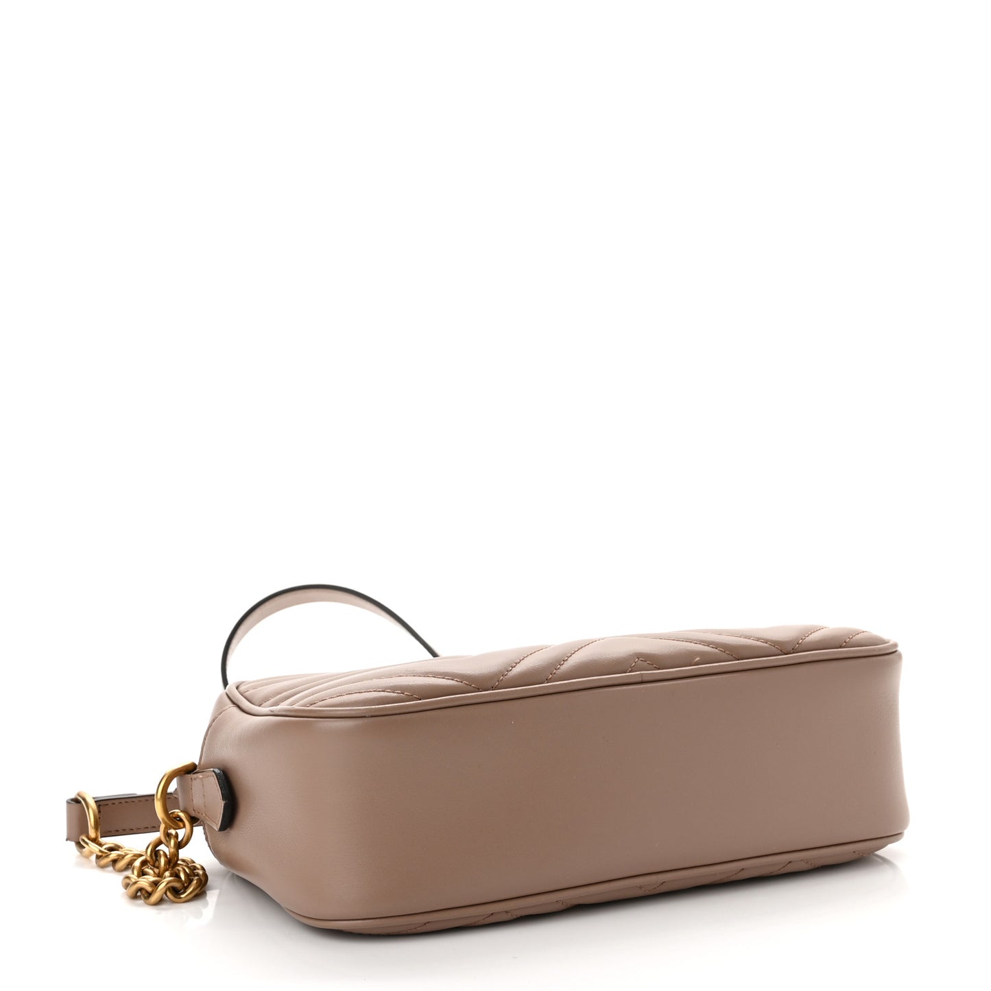 Calfskin Matelasse Small GG Marmont Chain Shoulder Bag Porcelain Rose
