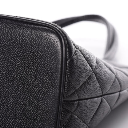 Chanel Caviar Quilted Medallion Tote Black 12 of 13