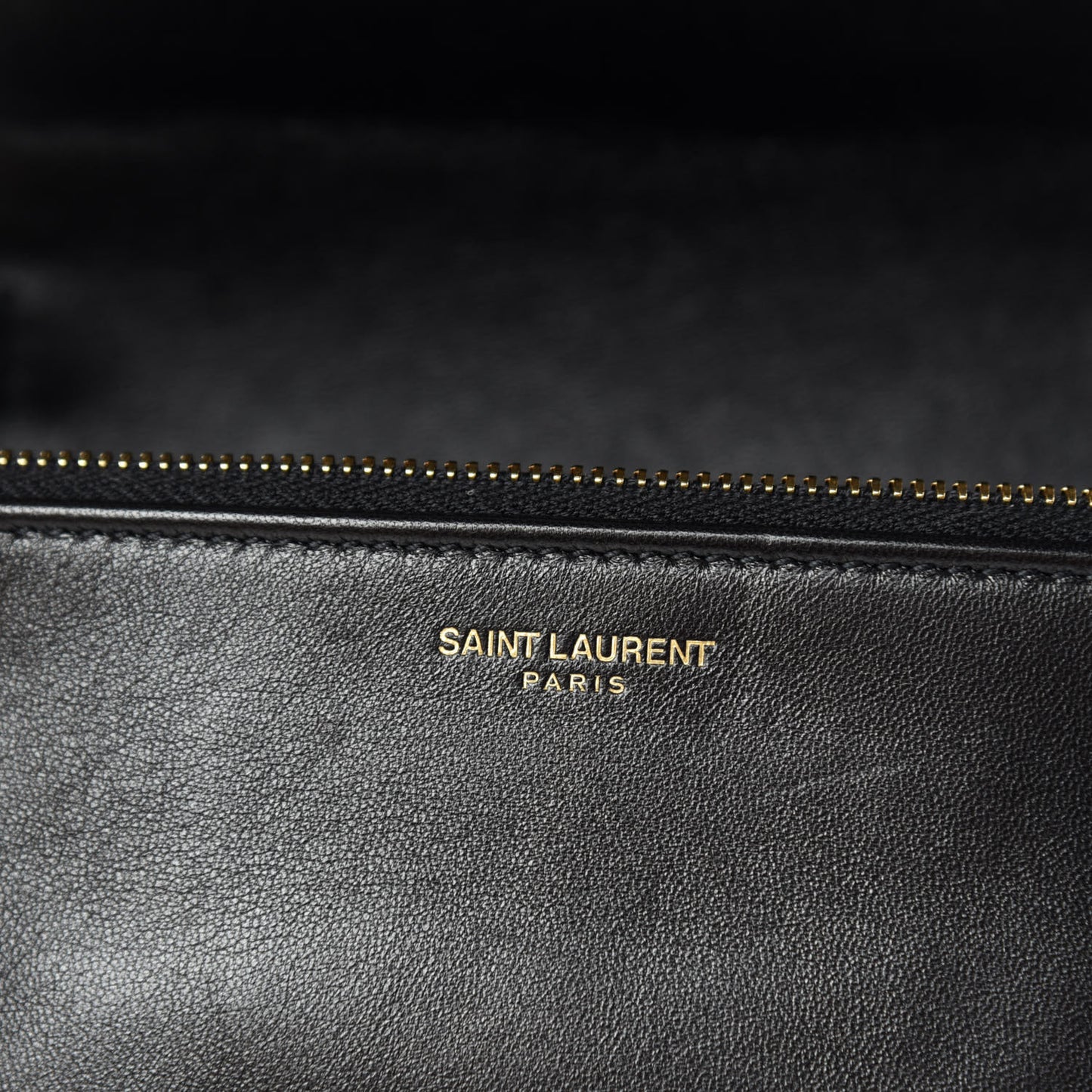 Patent Diamond Quilted Monogram Angie Chain Bag Black