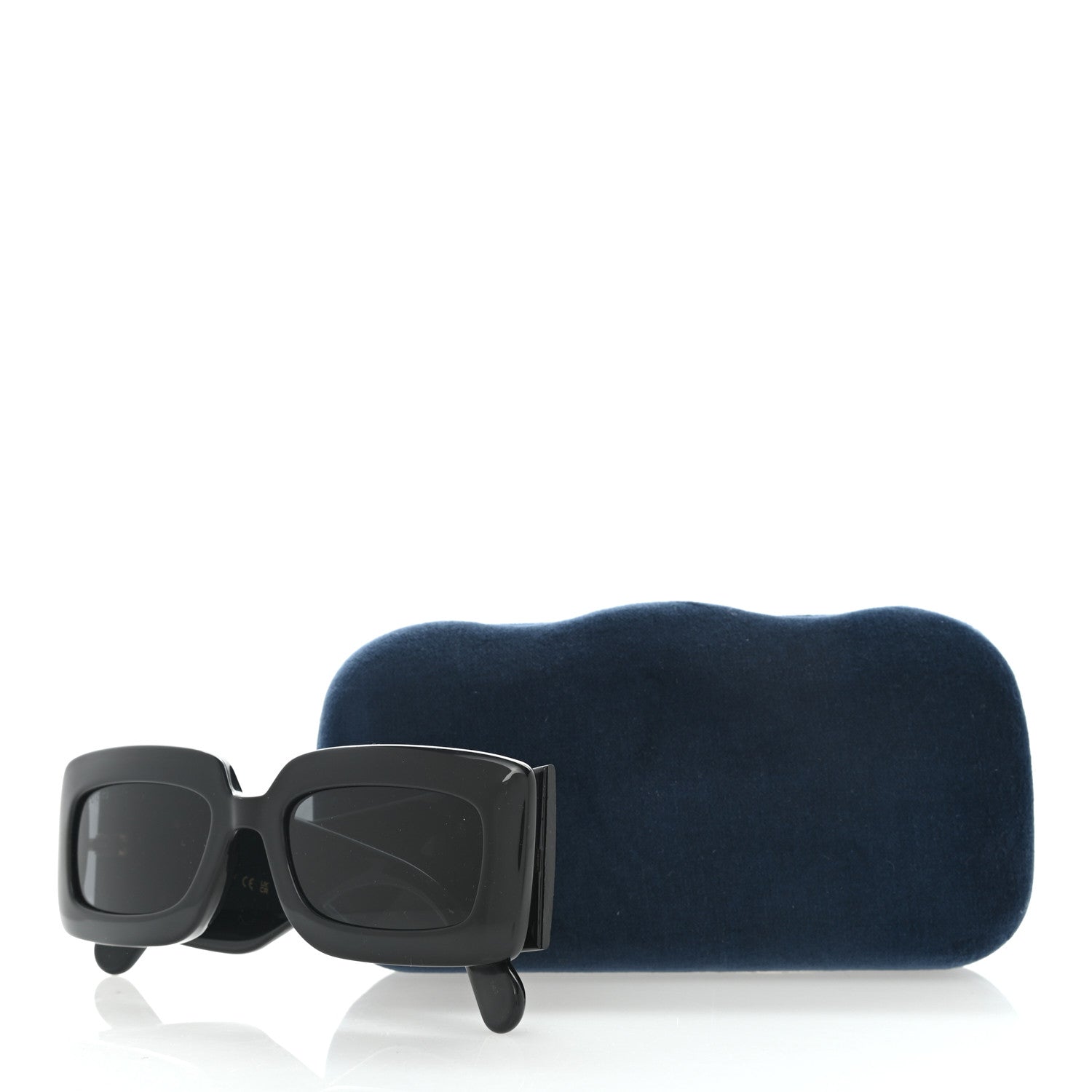 Gucci Acetate Rectangular Sunglasses GG0811S Black 8 of 8