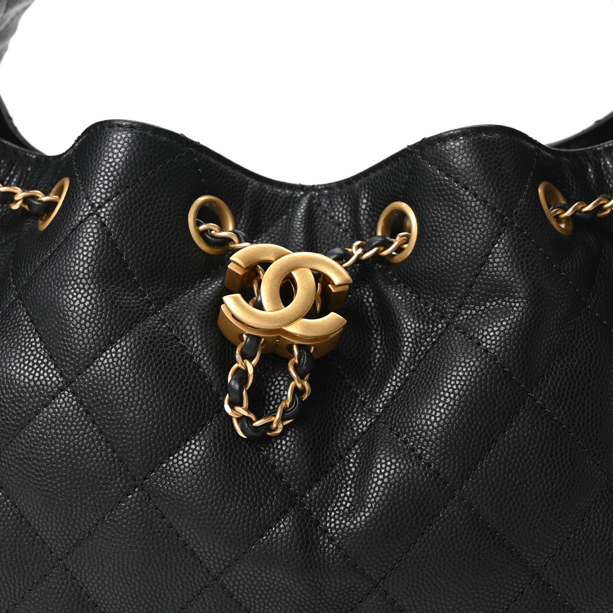 Chanel Caviar Quilted Small Chanel 25 Handbag Black 8 of 10