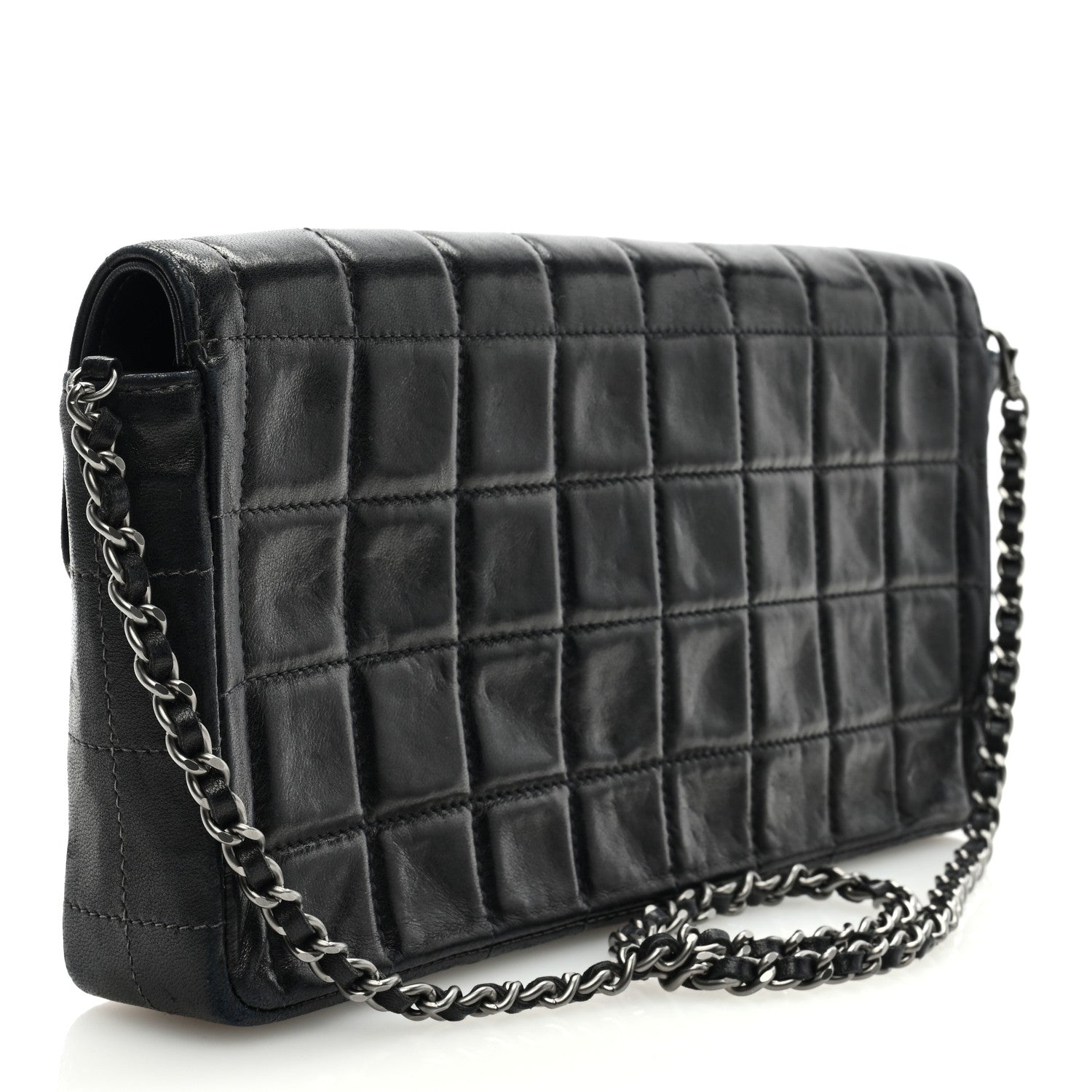 Chanel Lambskin East West Chocolate Bar Flap Black 3 of 9