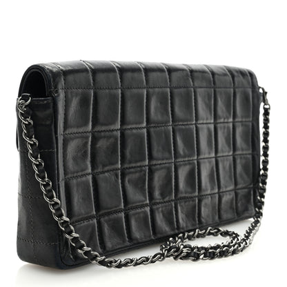 Chanel Lambskin East West Chocolate Bar Flap Black 3 of 9