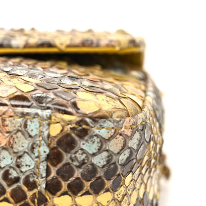 Gucci Snakeskin Matelasse GG Marmont Shoulder Bag Green Multicolor 11 of 11