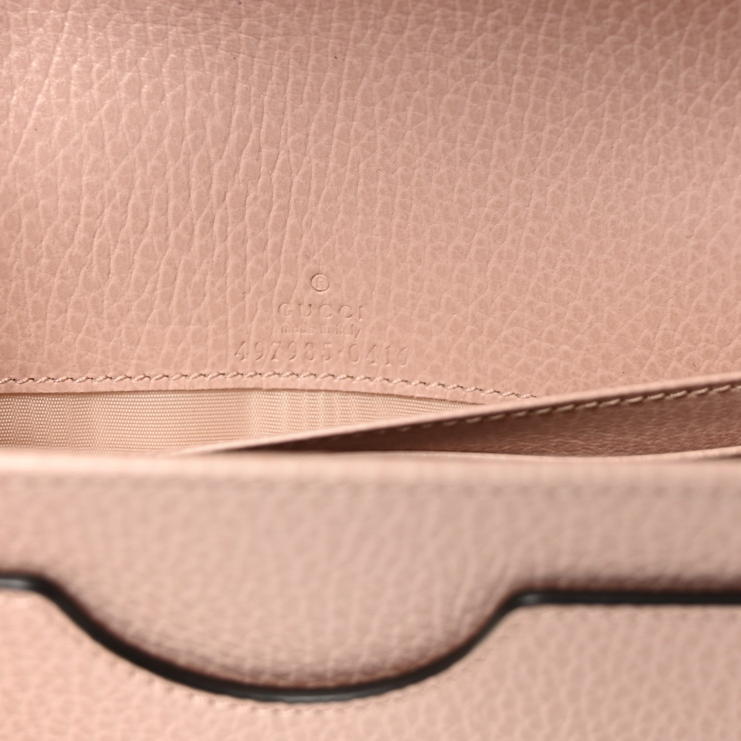 Gucci Dollar Calfskin Mini GG Marmont Chain Wallet Box Pink 6 of 9