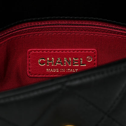 Chanel Lambskin Quilted Small La Parisienne Top Handle Flap Black 5 of 11