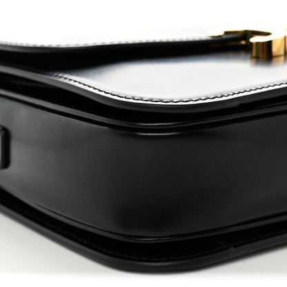 Celine Shiny Calfskin Medium Triomphe Black 9 of 10