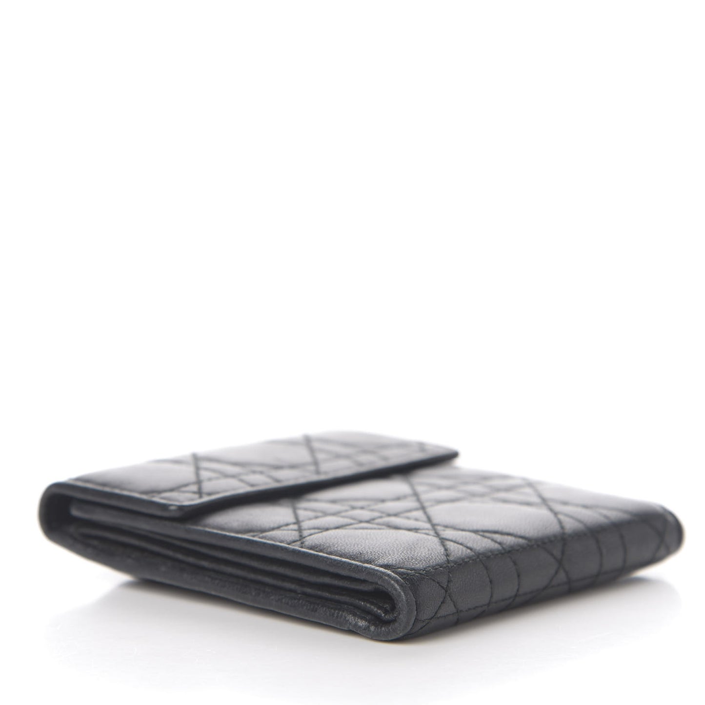 Lambskin Cannage Wallet Black
