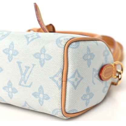 Louis Vuitton Monogram Origine Nano Speedy Bleu Courrier 9 of 10