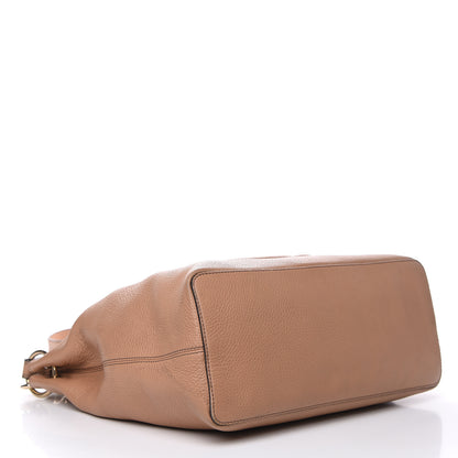 Gucci Pebbled Calfskin Large Soho Hobo Camelia 4 of 21