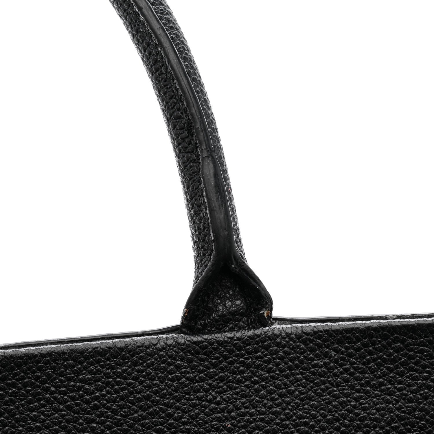 Saint Laurent Grained Calfskin Medium Cabas Rive Gauche Black 25 of 41