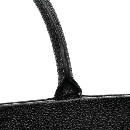 Saint Laurent Grained Calfskin Medium Cabas Rive Gauche Black 25 of 41