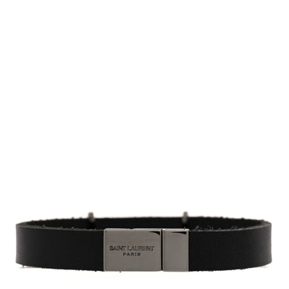 Saint Laurent Calfskin Opyum Bracelet S Black 3 of 5