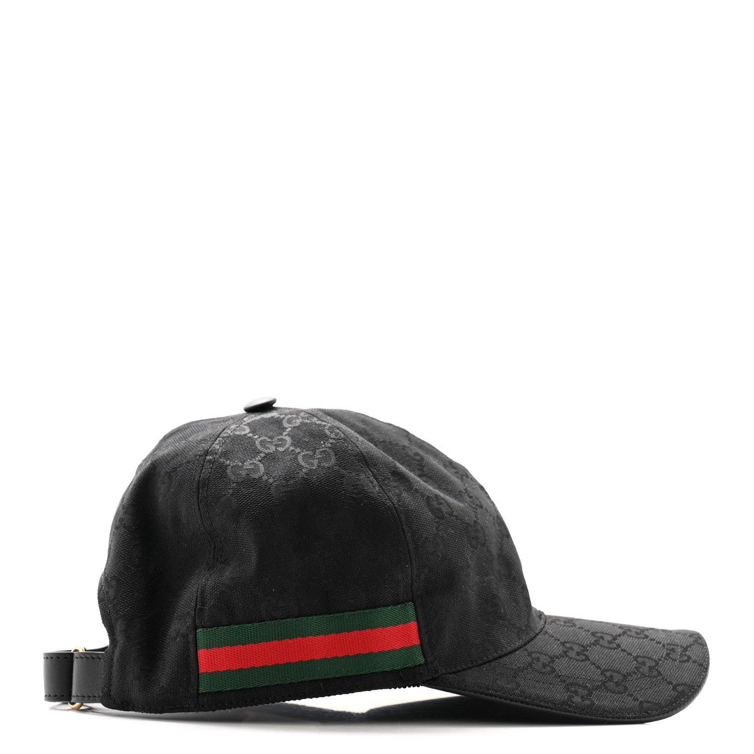 Gucci Monogram Web Baseball Hat M Black 6 of 9