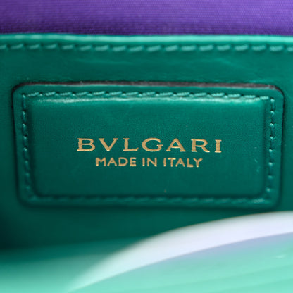 Bulgari Calfskin Small Serpenti Forever Snake Strap Crossbody Bag Emerald Green 6 of 11
