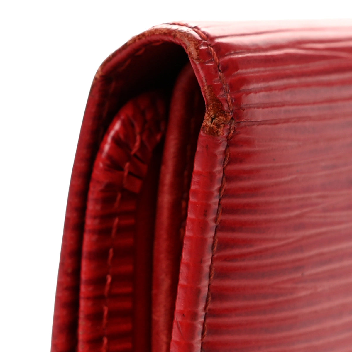 Epi Porte Tresor International Wallet Castillan Red