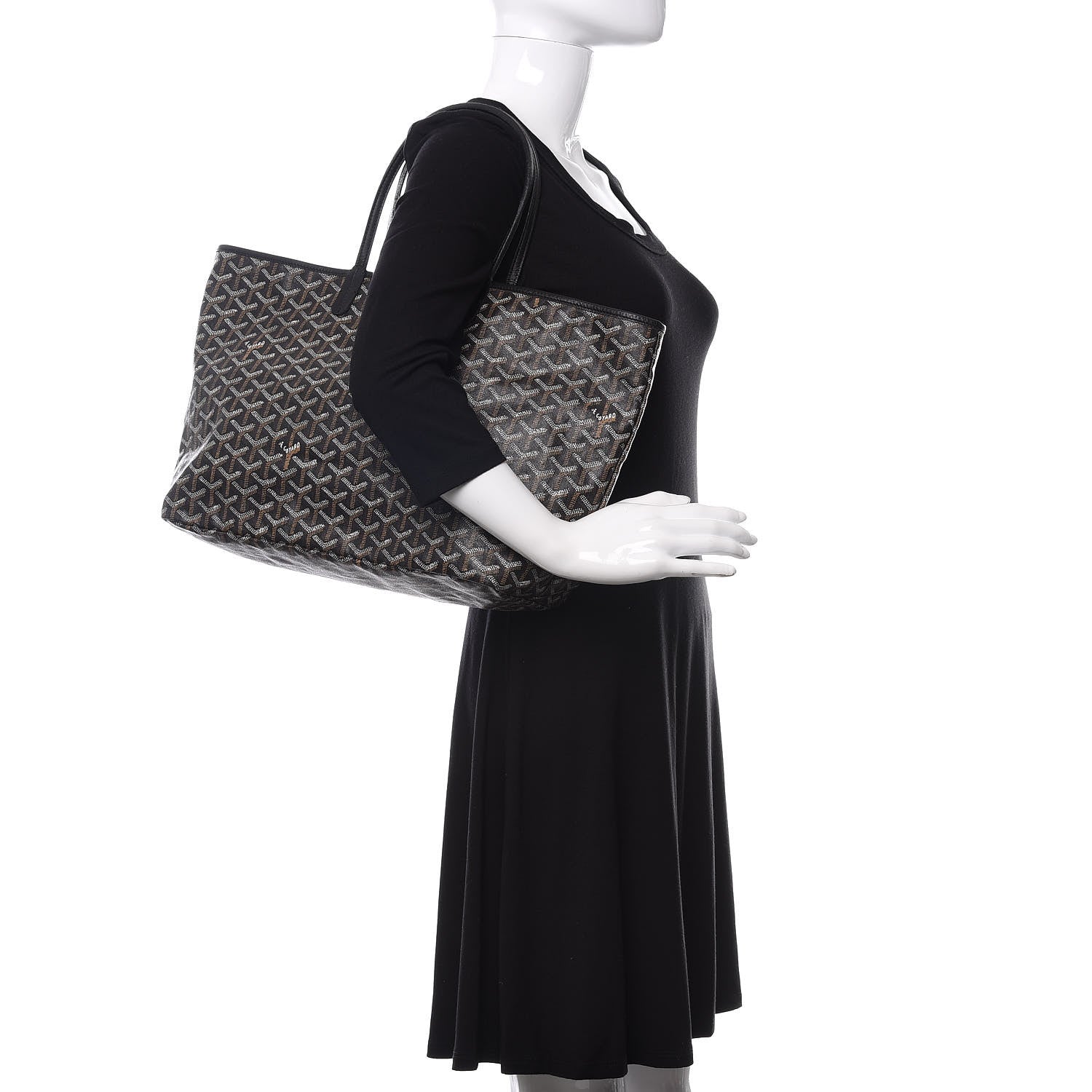 Goyard Goyardine Saint Louis PM Black 2 of 9