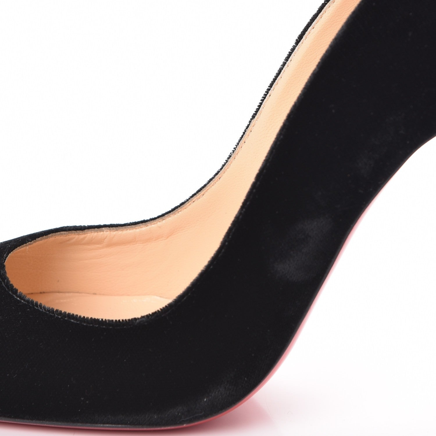 Christian Louboutin Velvet Cadrilla Corazon 100 Pumps 37.5 Black 8 of 9