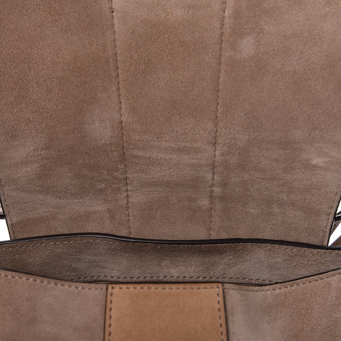 Suede Calfskin Small Lexa Shoulder Bag Motty Grey