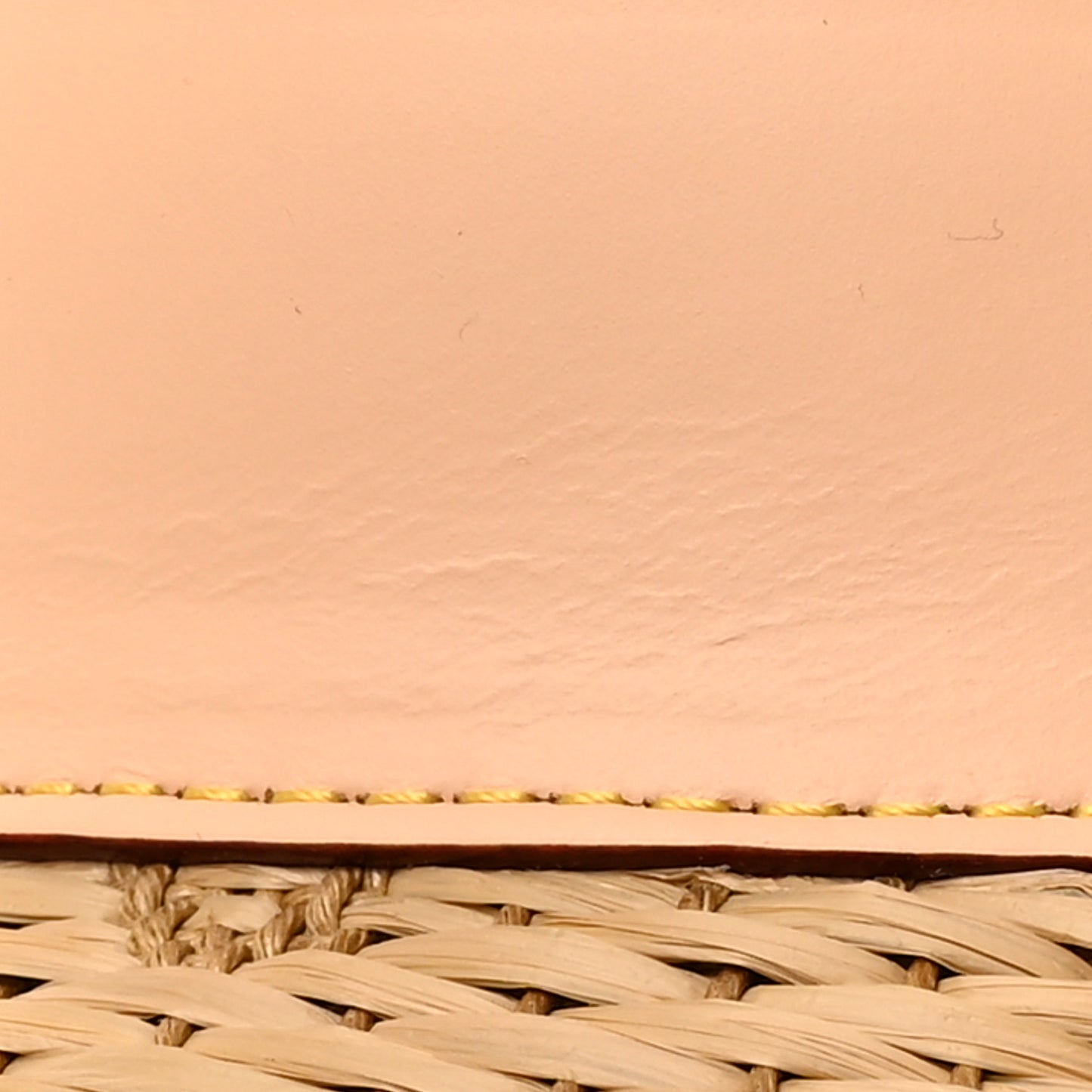 Calfskin Raffia Monogram Strawgram Visor Natural