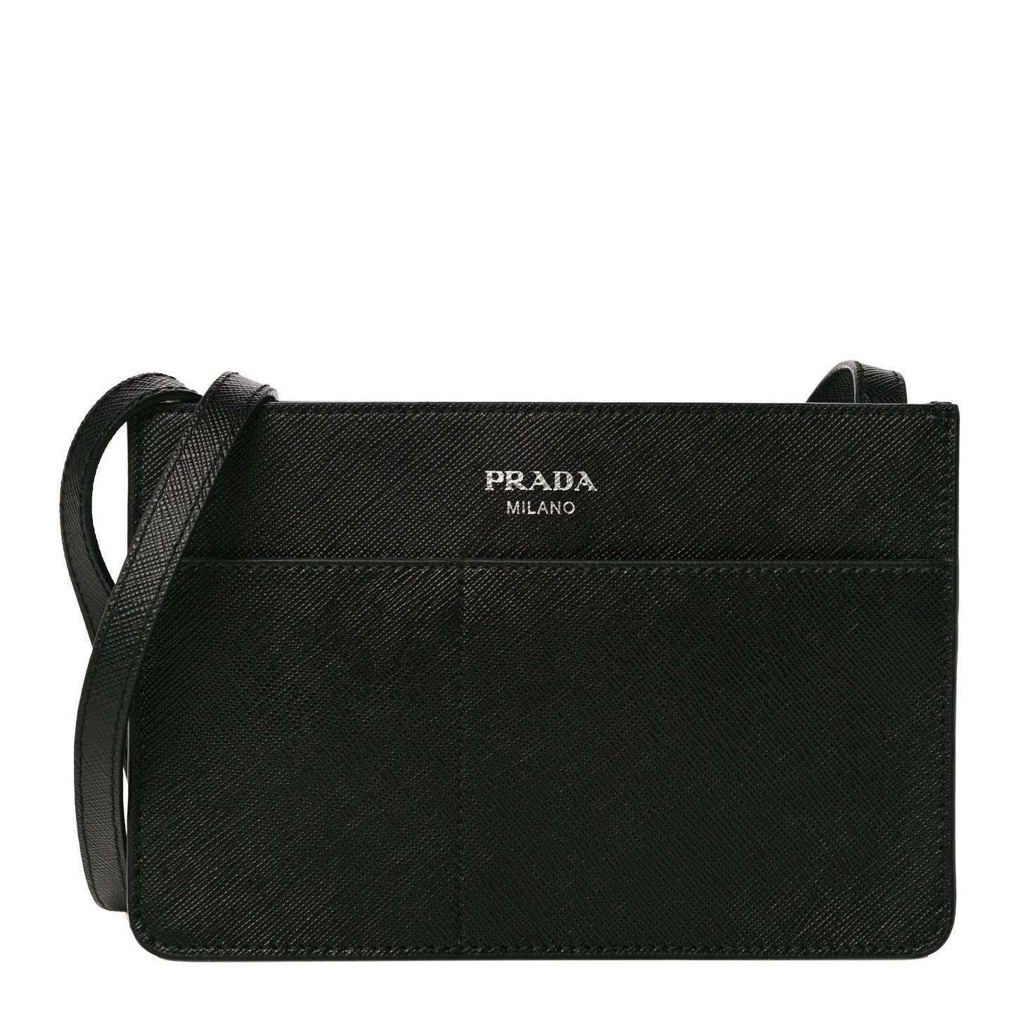 Saffiano Crossbody Bag Black