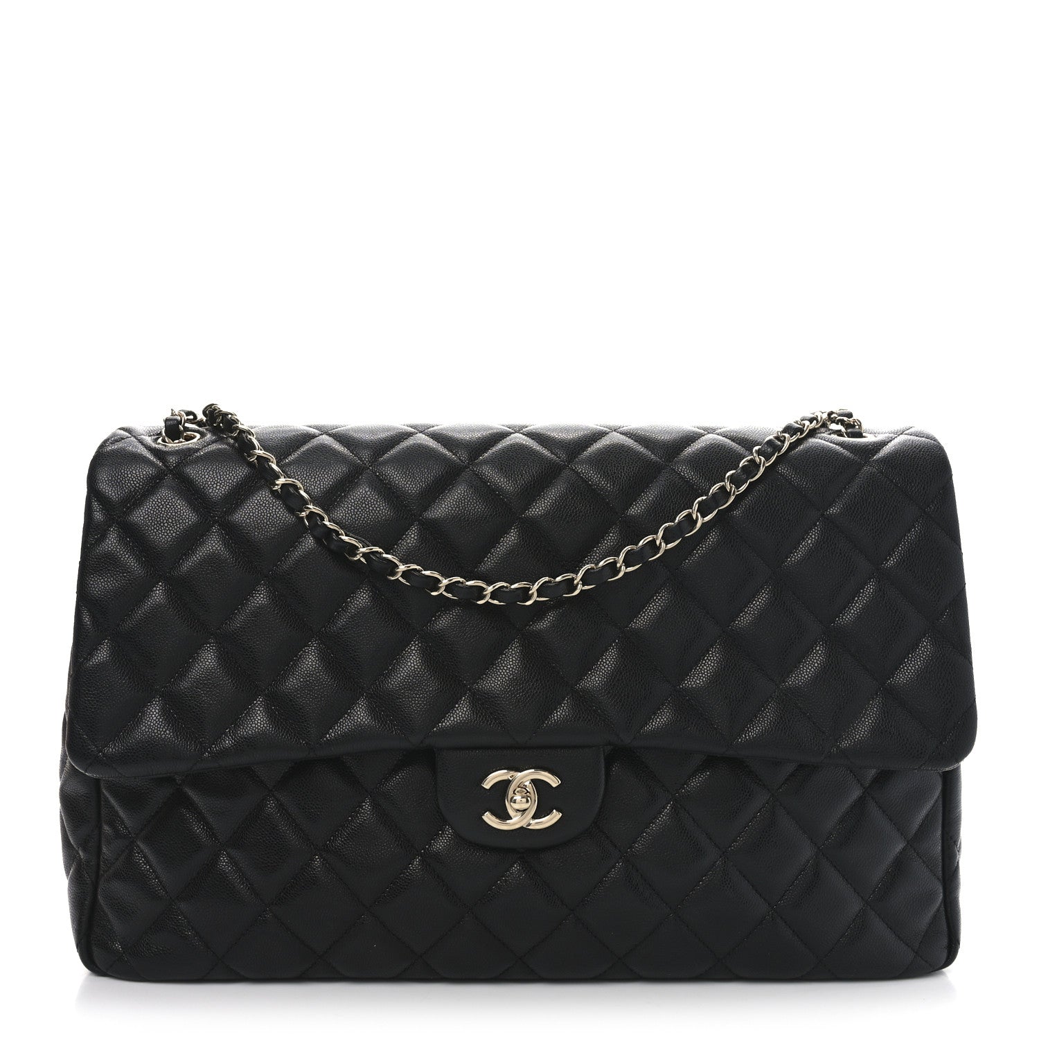 Chanel Caviar Quilted XXL Travel Flap Bag Black 1 of 10