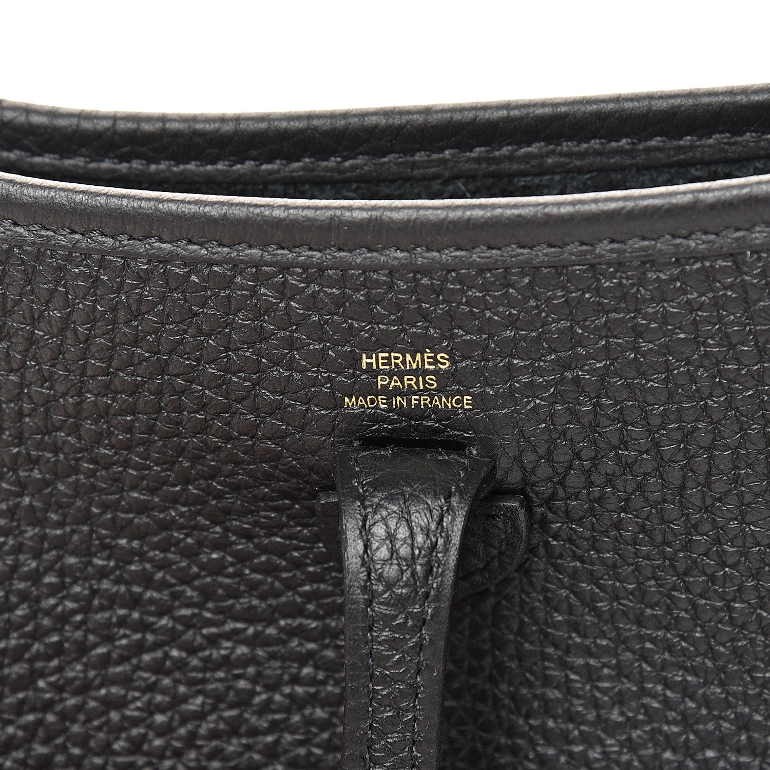 Hermes Taurillon Clemence Evelyne TPM Black 5 of 10