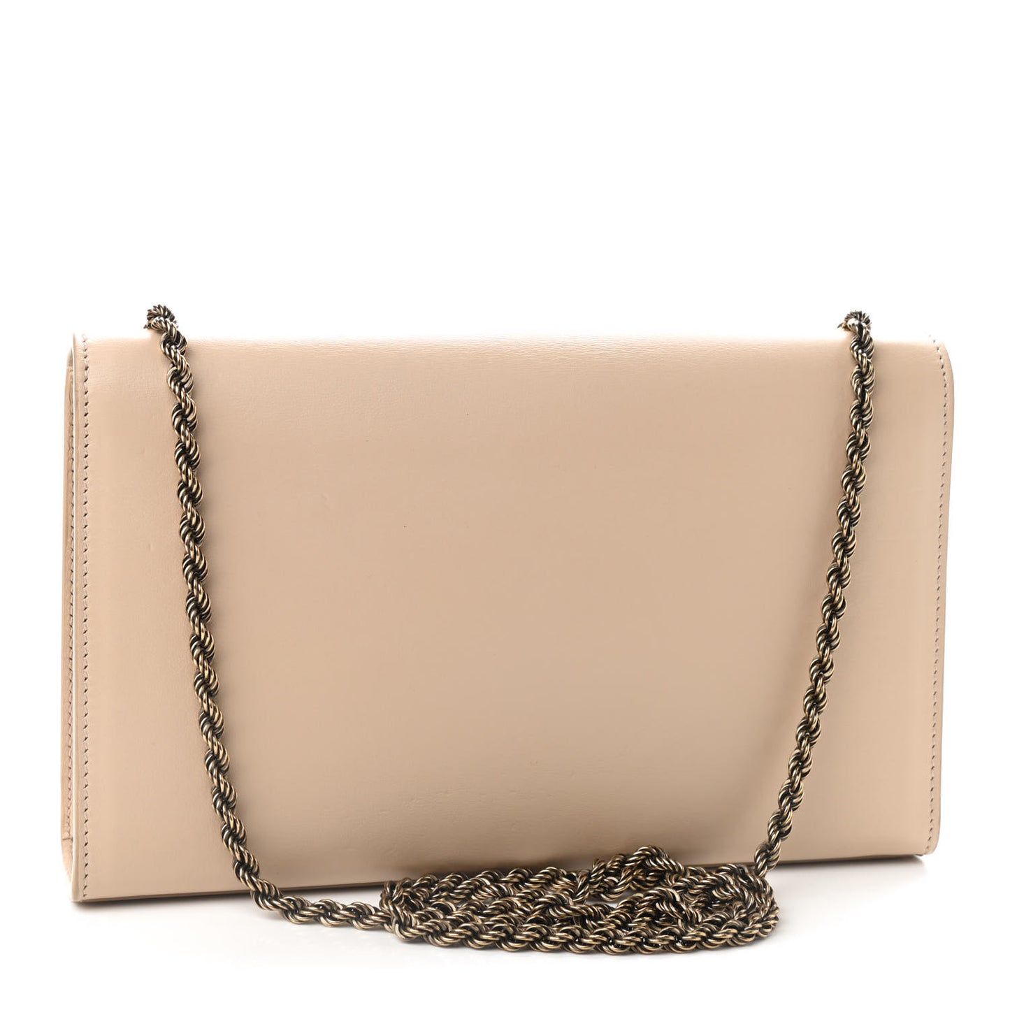 Smooth Calfskin Medium Braided Monogram Kate Satchel Nude Powder