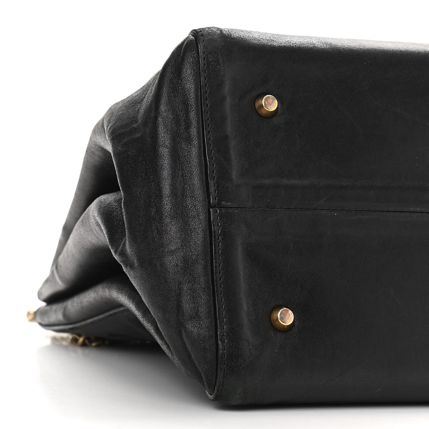 Lambskin Quilted Medium Sugar Shoulder Bag Black
