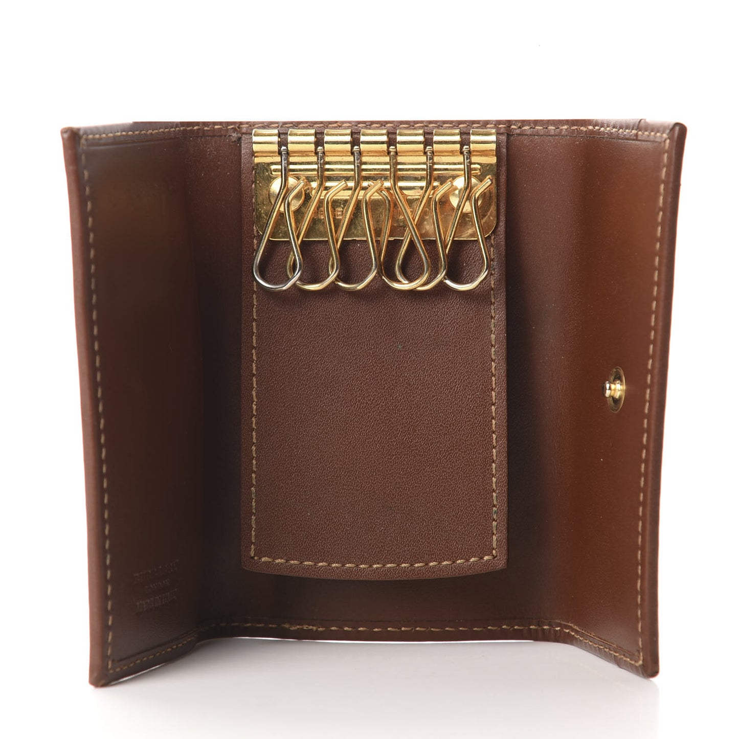 House Check 6 Key Holder Case Brown