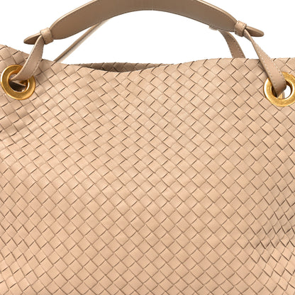 Bottega Veneta Nappa Intrecciato Medium Garda Bag Beige 9 of 11