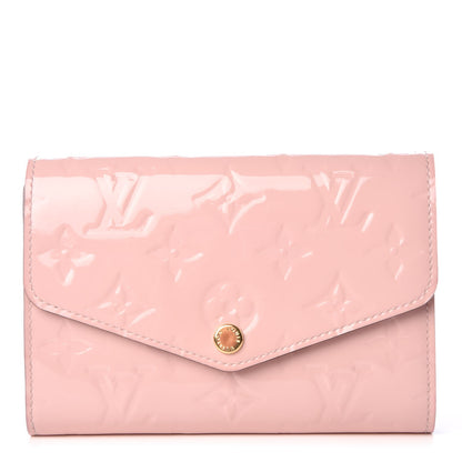 Louis Vuitton Vernis Sarah Compact Wallet Rose Ballerine 1 of 8