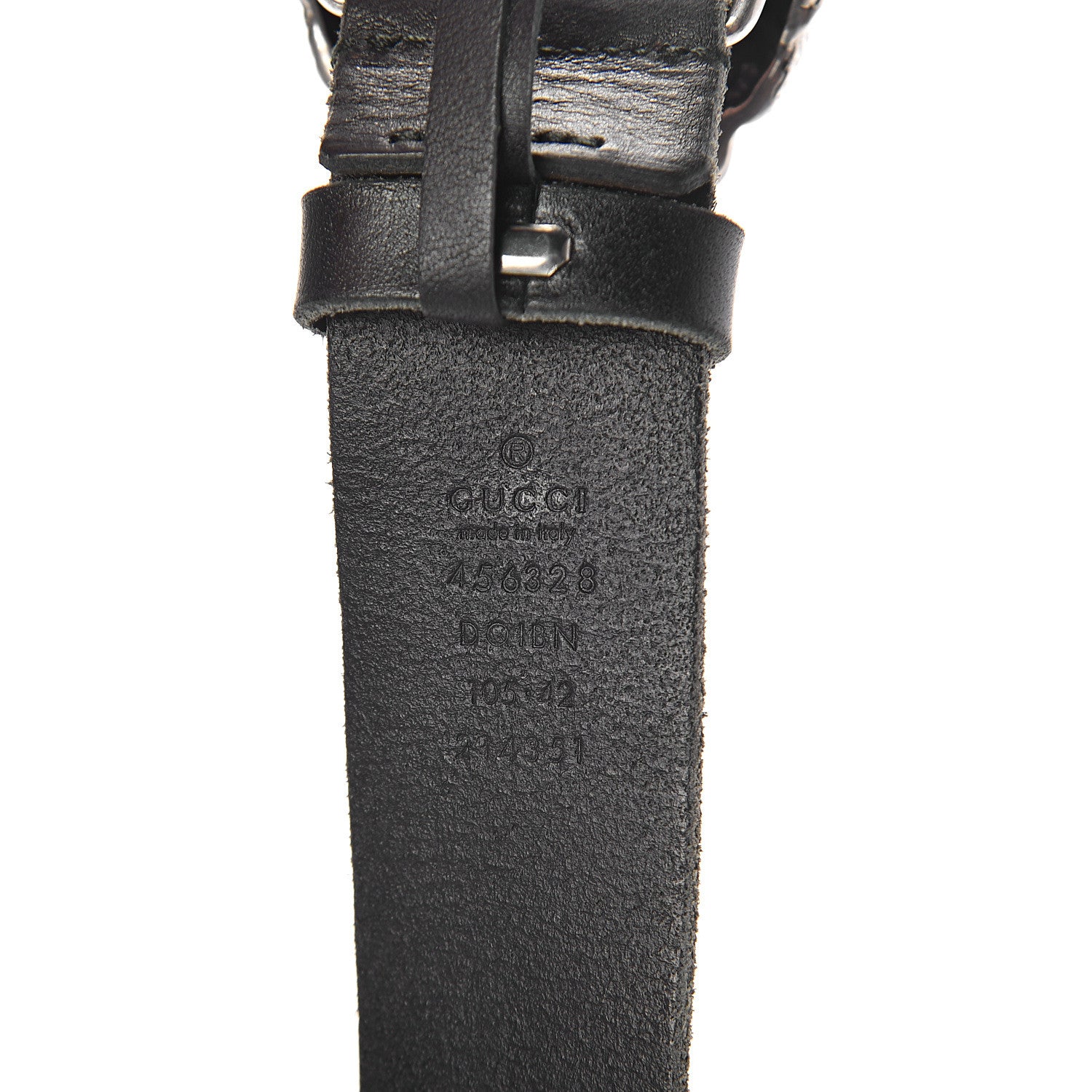 Gucci Calfskin Dionysus Braided Belt 105 42 Black 5 of 5