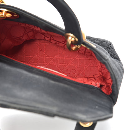 Christian Dior Nylon Cannage Mini Lady Dior Black 4 of 15