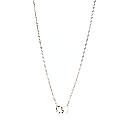 Cartier 18K Pink Gold Interlocking LOVE Necklace 1 of 6