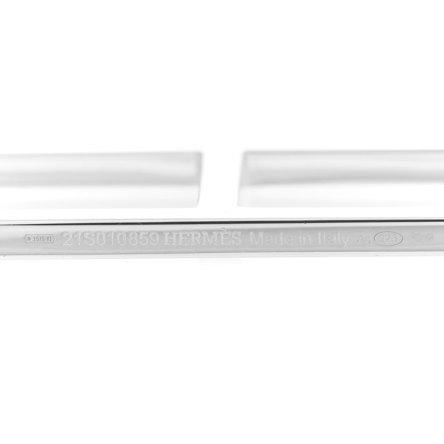Hermes Sterling Silver Ever Chaine d'Ancre Long Necklace 120 5 of 6