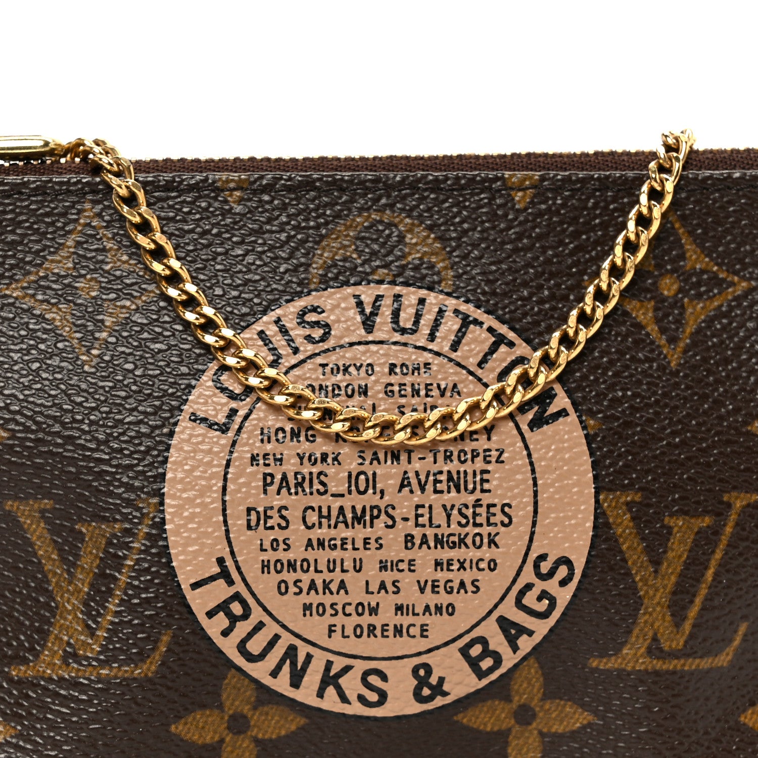 Louis Vuitton Monogram Complice Trunks and Bags Mini Pochette Accessories Beige 8 of 8