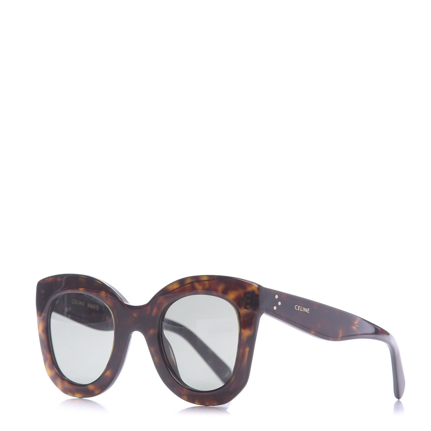 Celine Acetate Butterfly Sunglasses CL4005IN Dark Havana 1 of 8