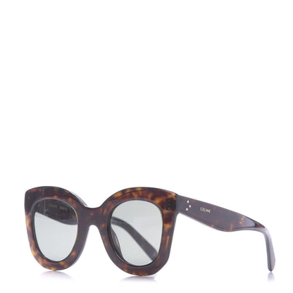 Celine Acetate Butterfly Sunglasses CL4005IN Dark Havana 1 of 8
