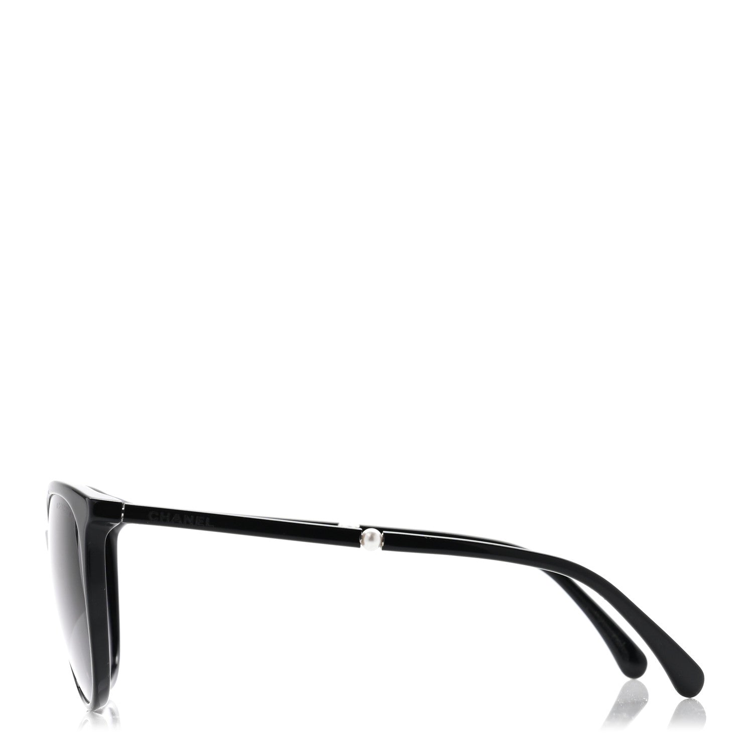 Chanel Acetate Butterfly Pearl Sunglasses 5394 Black 3 of 8