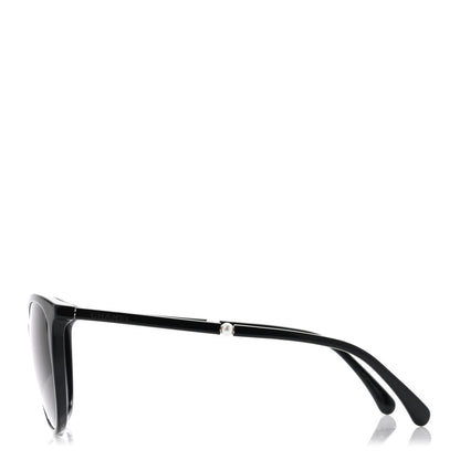 Chanel Acetate Butterfly Pearl Sunglasses 5394 Black 3 of 8