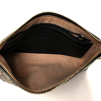 Gucci GG Supreme Monogram Bees Wrist Wallet Beige Black 5 of 10