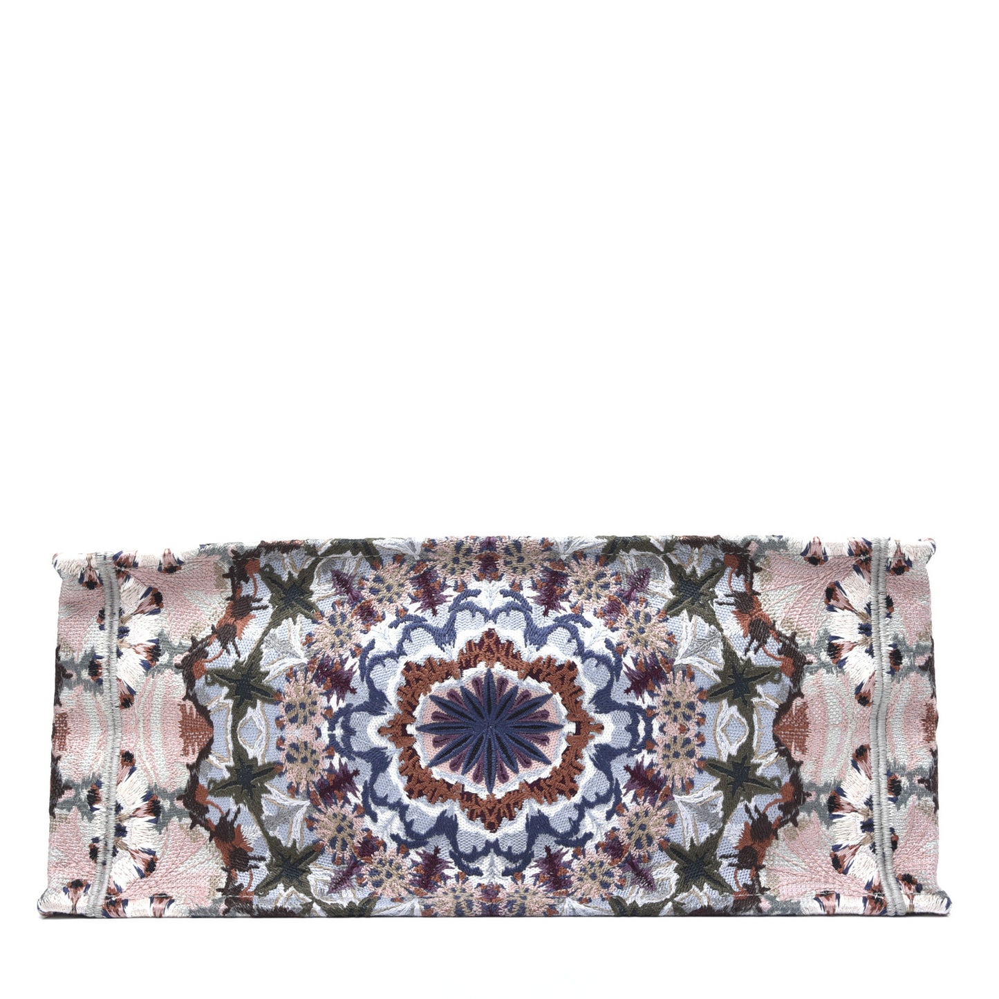Canvas Embroidered KaleiDioroscopic Book Tote Multicolor