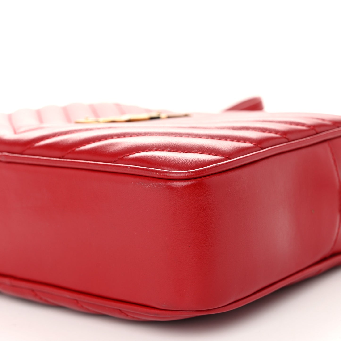 Calfskin Matelasse Monogram Lou Camera Bag Rouge Eros